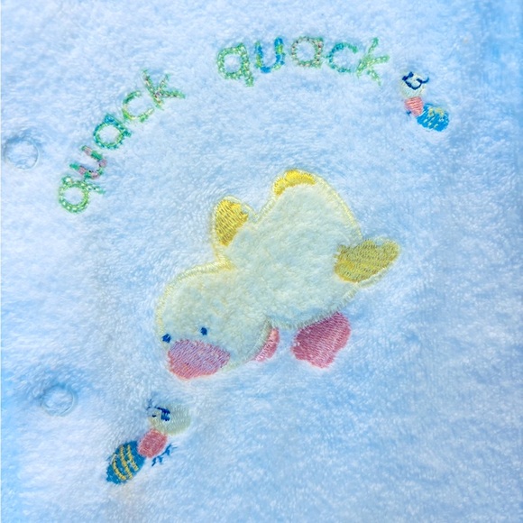 VINTAGE 2002 CARTER’S BABY TERRY CLOTH  FOOTIE LARGE 6-9 MONTHS - Picture 5 of 10